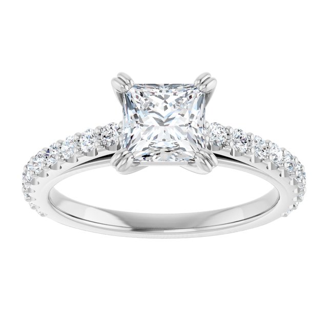 Accented Engagement Ring