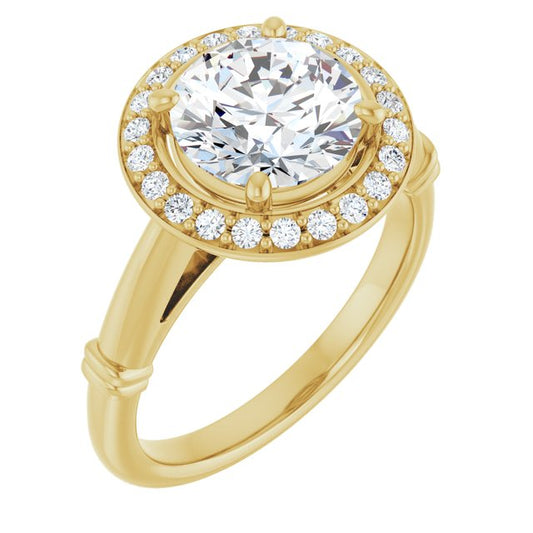 Halo-Style Engagement Ring
