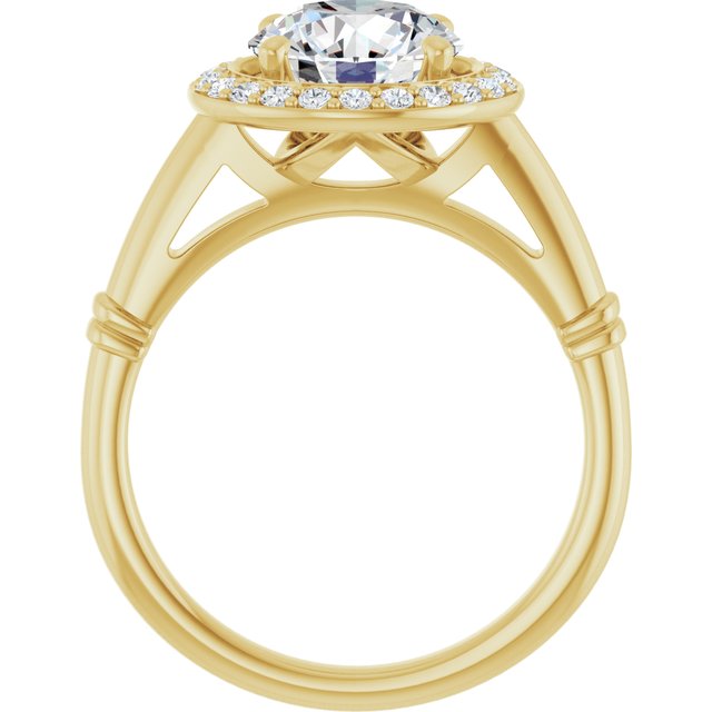 Halo-Style Engagement Ring