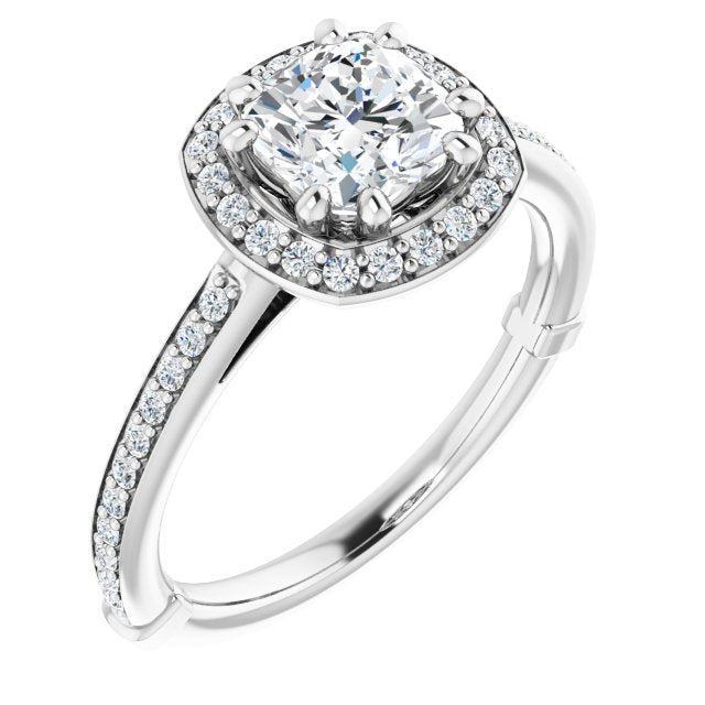 Halo-Style Engagement Ring