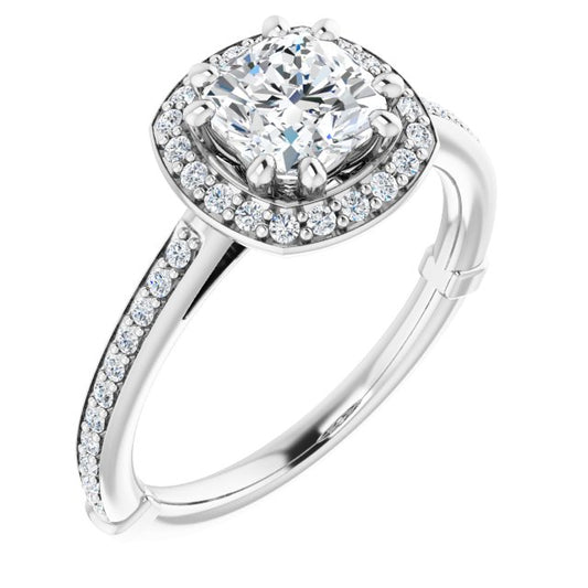 Halo-Style Engagement Ring