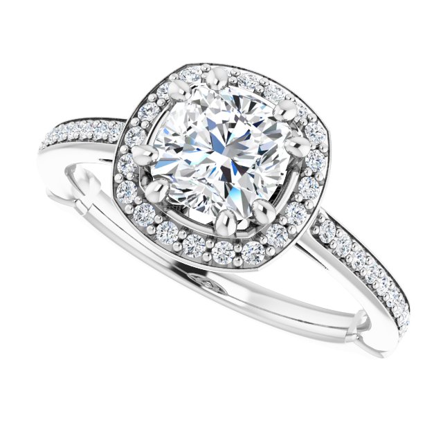 Halo-Style Engagement Ring