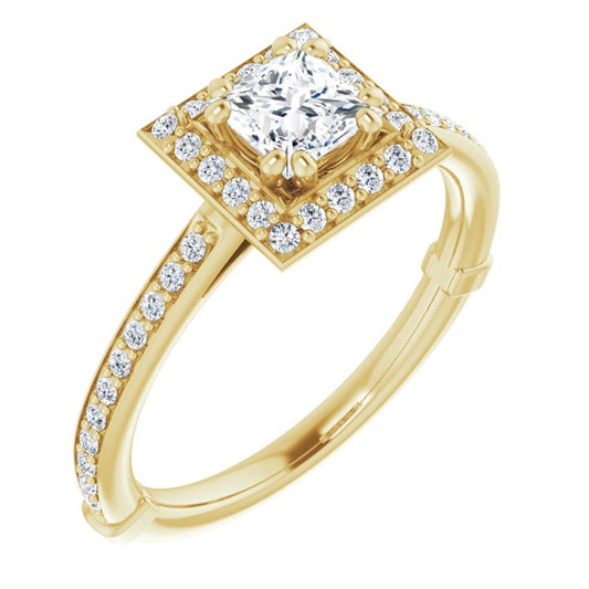 Halo-Style Engagement Ring