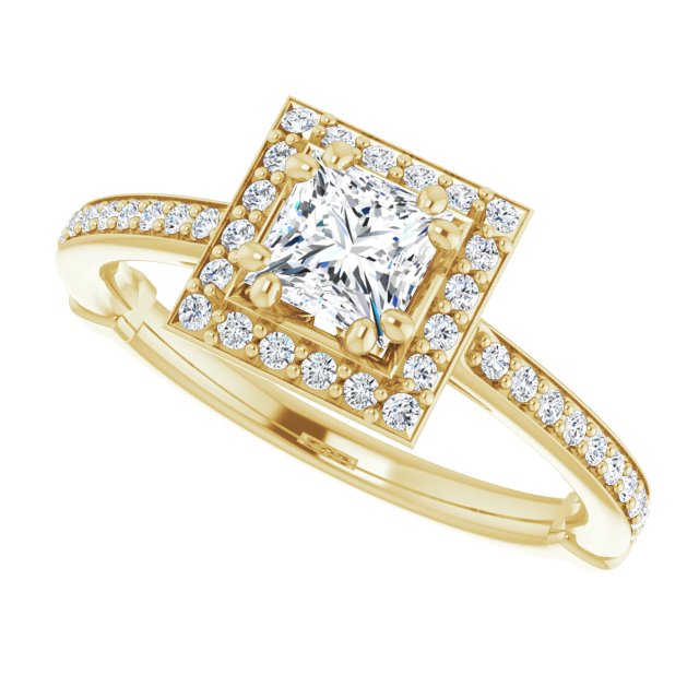 Halo-Style Engagement Ring