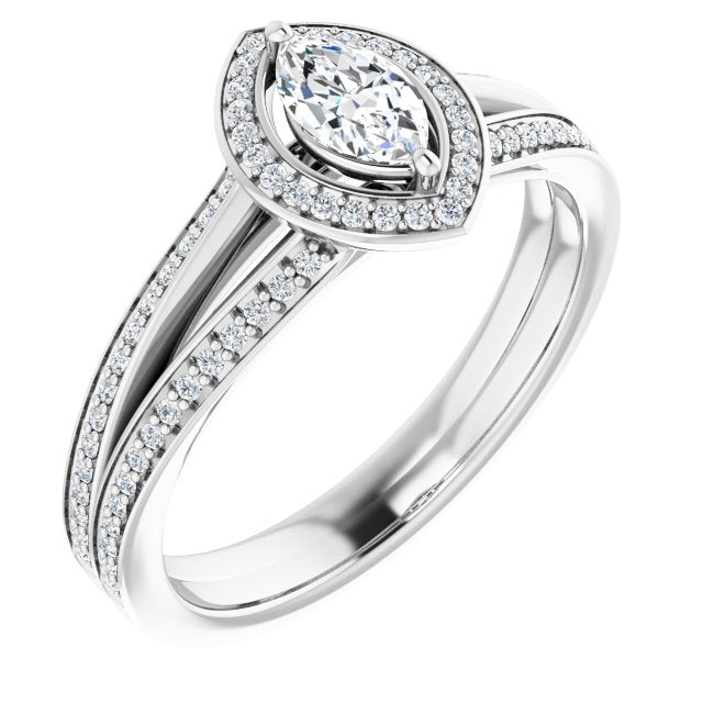 Halo-Style Engagement Ring