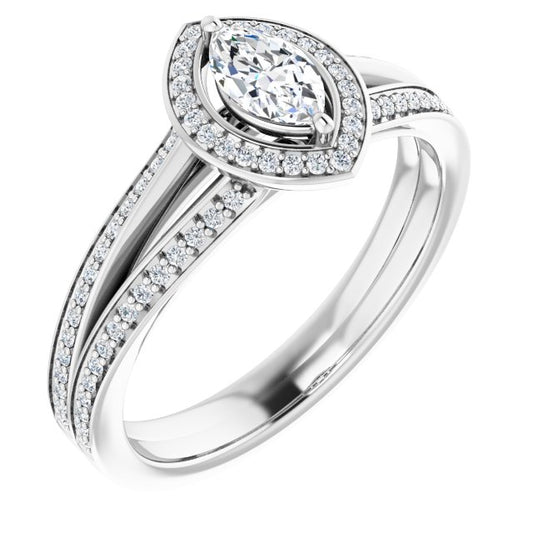 Halo-Style Engagement Ring
