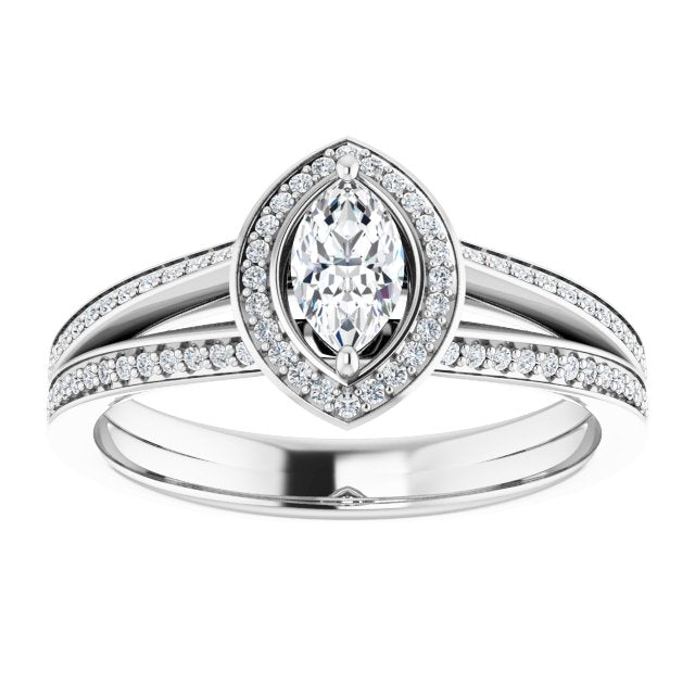 Halo-Style Engagement Ring