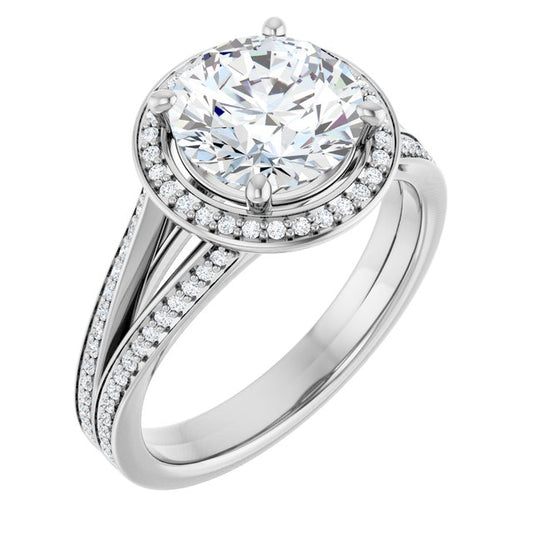 Halo-Style Engagement Ring