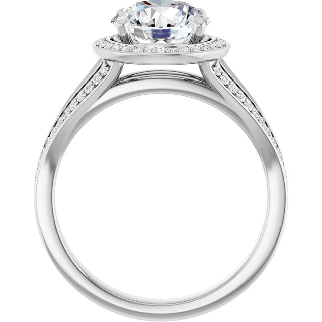 Halo-Style Engagement Ring
