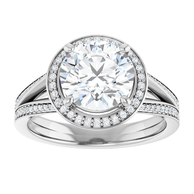 Halo-Style Engagement Ring