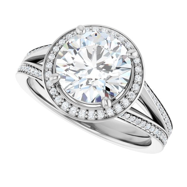 Halo-Style Engagement Ring