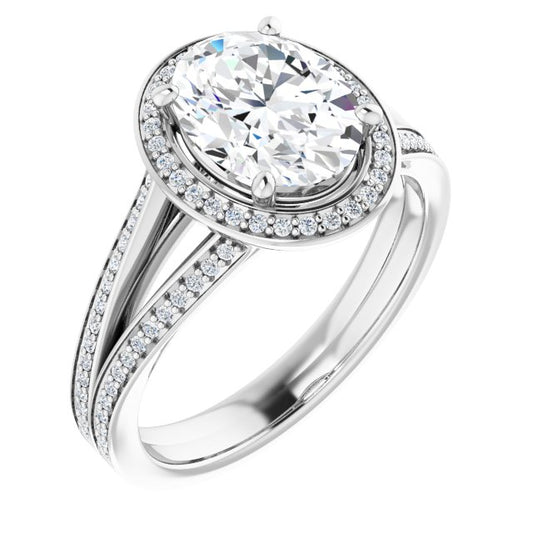 Halo-Style Engagement Ring