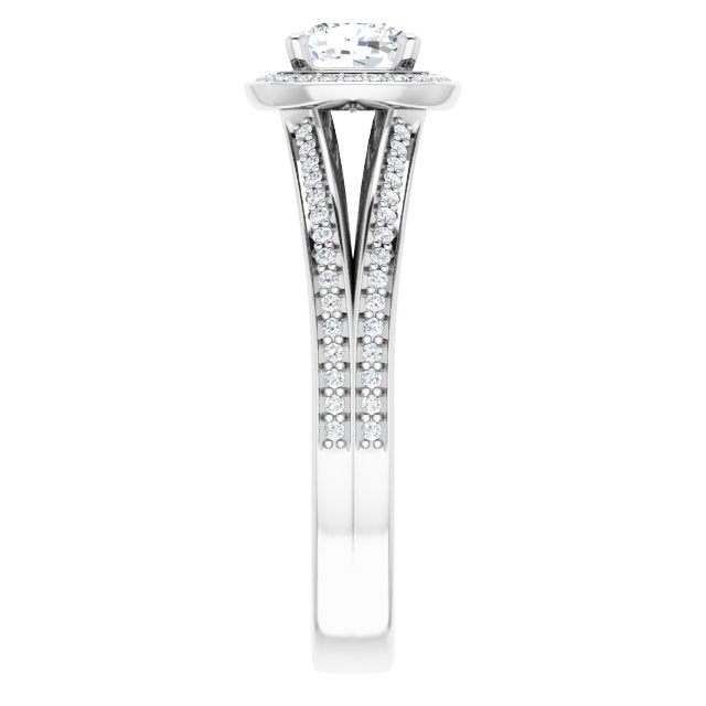 Halo-Style Engagement Ring