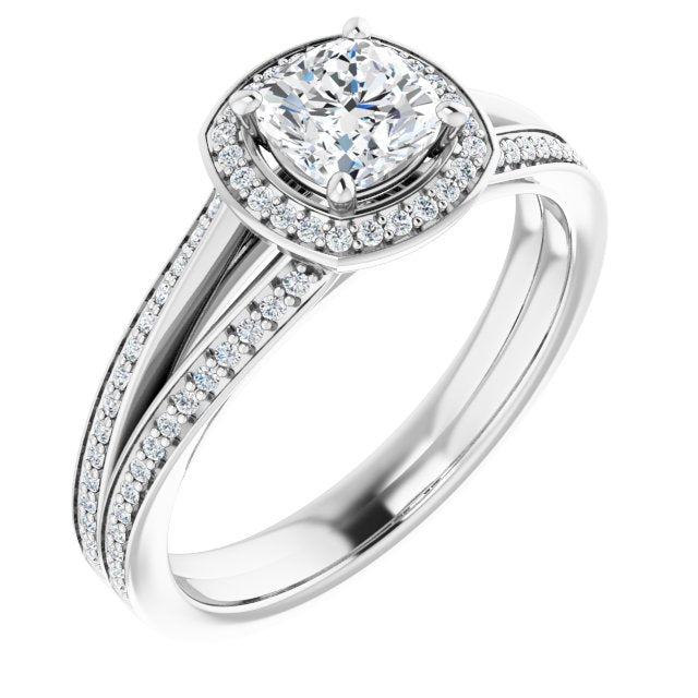 Halo-Style Engagement Ring