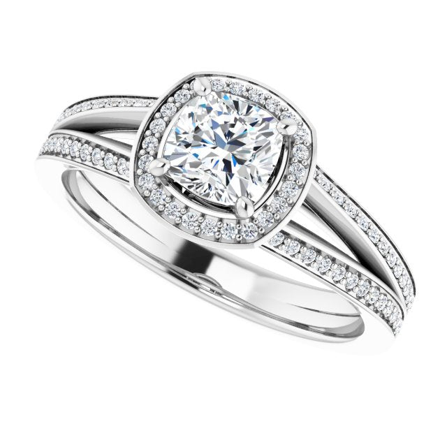 Halo-Style Engagement Ring