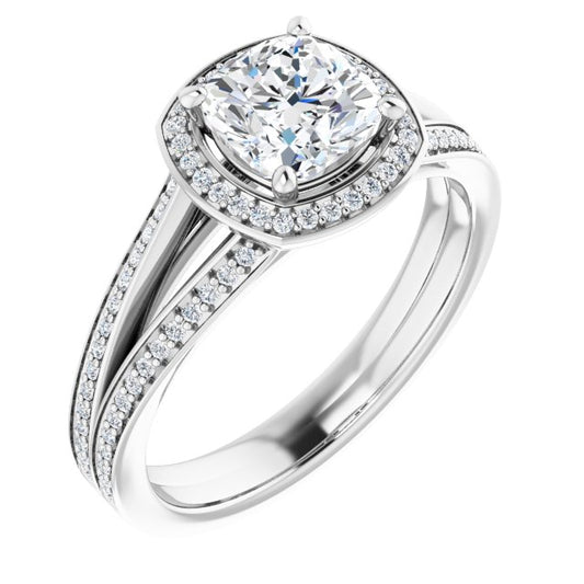 Halo-Style Engagement Ring