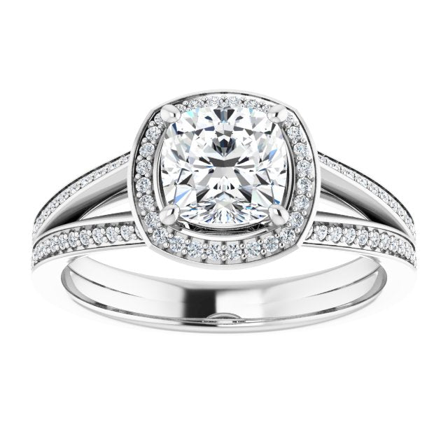 Halo-Style Engagement Ring