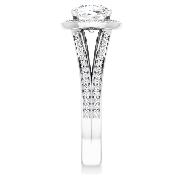 Halo-Style Engagement Ring