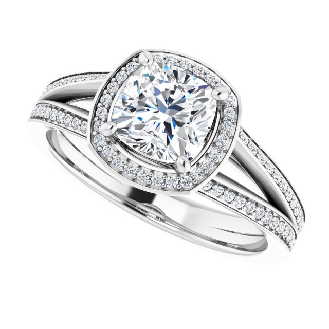 Halo-Style Engagement Ring