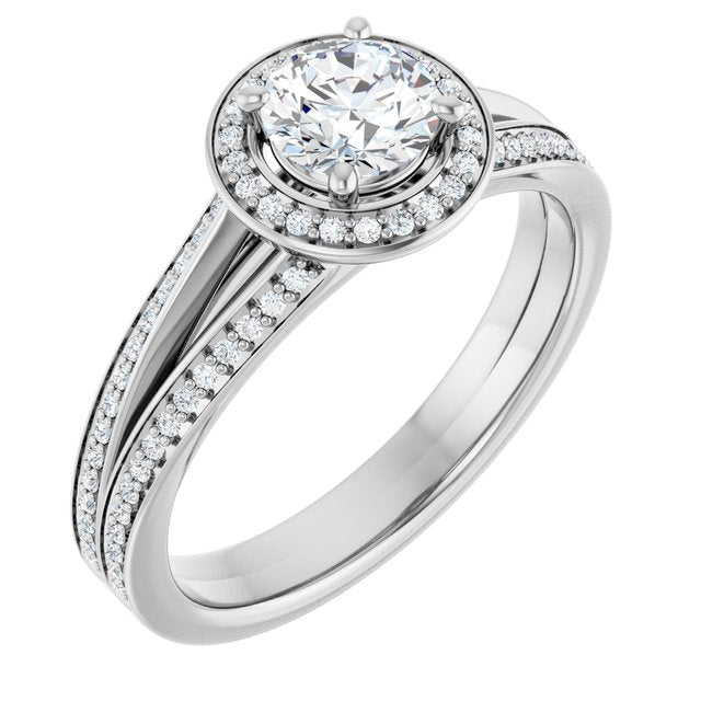 Halo-Style Engagement Ring