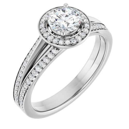 Halo-Style Engagement Ring