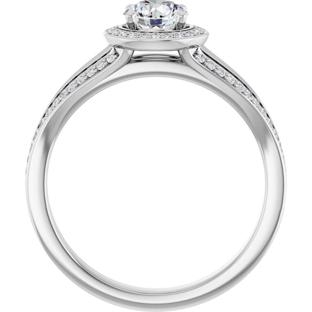 Halo-Style Engagement Ring