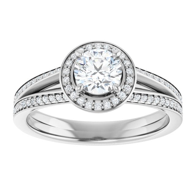Halo-Style Engagement Ring