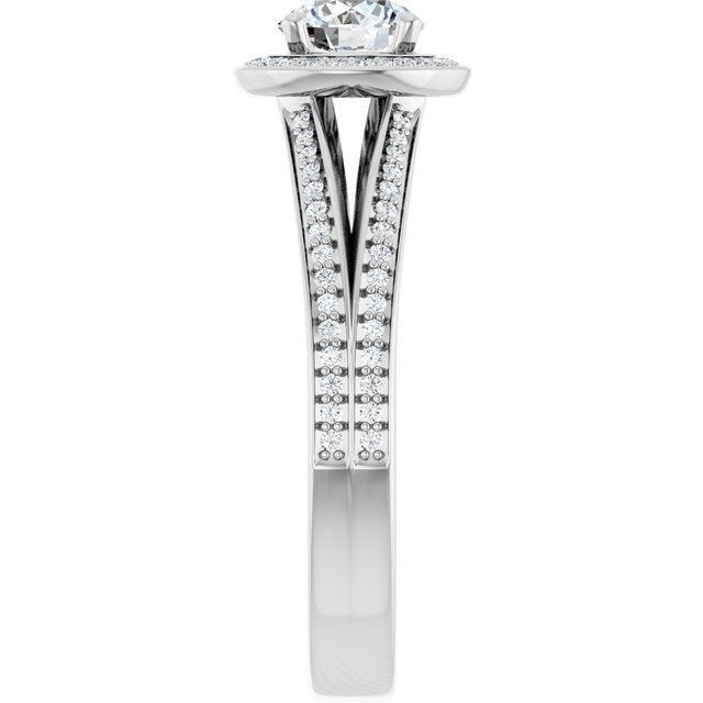 Halo-Style Engagement Ring