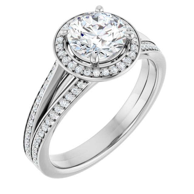 Halo-Style Engagement Ring