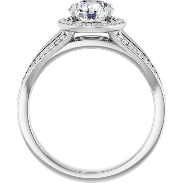 Halo-Style Engagement Ring