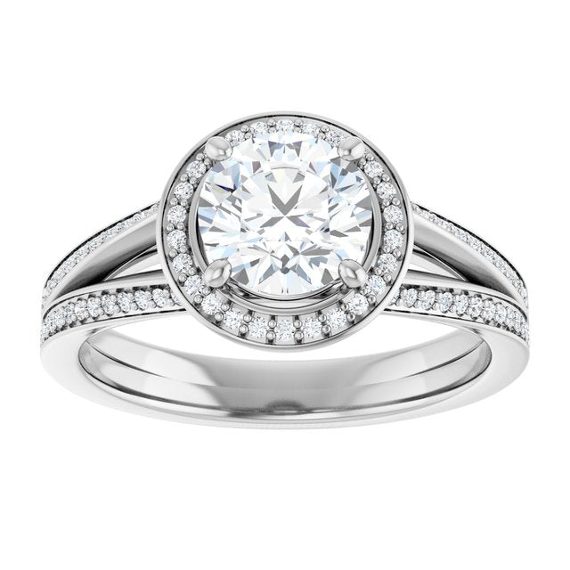 Halo-Style Engagement Ring