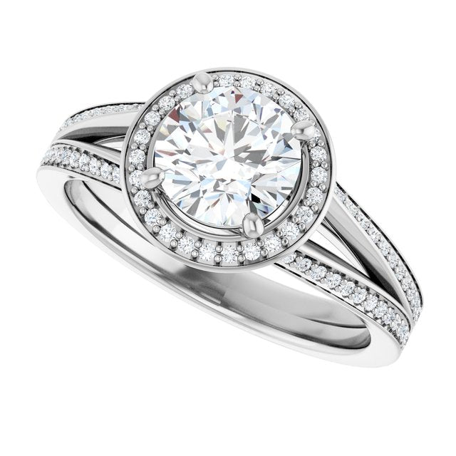 Halo-Style Engagement Ring