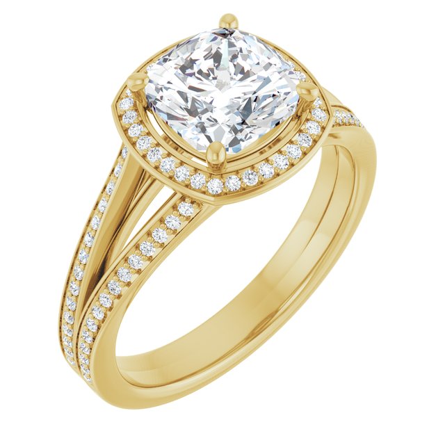Halo-Style Engagement Ring