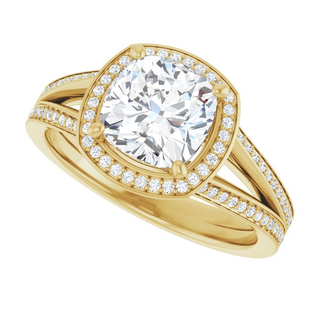 Halo-Style Engagement Ring