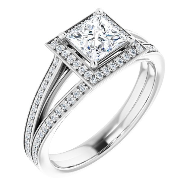 Halo-Style Engagement Ring
