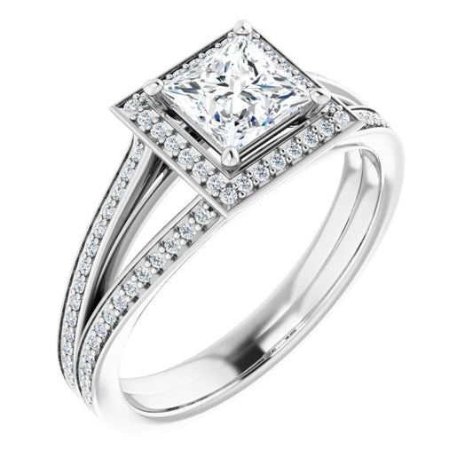 Halo-Style Engagement Ring