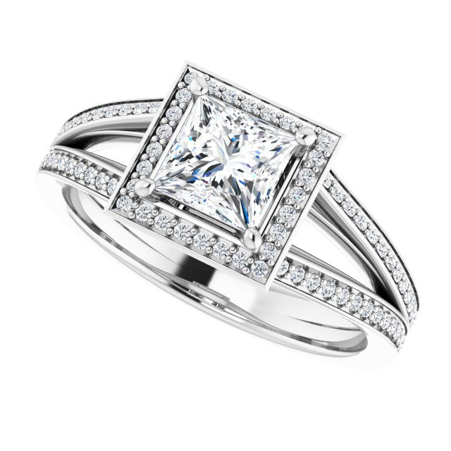 Halo-Style Engagement Ring