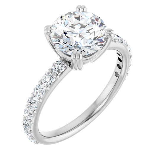 Accented Engagement Ring