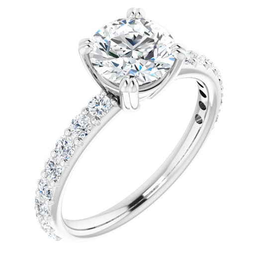 Accented Engagement Ring