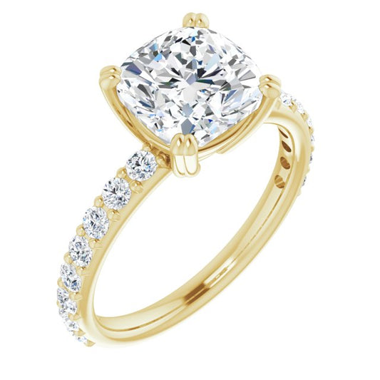 Accented Engagement Ring