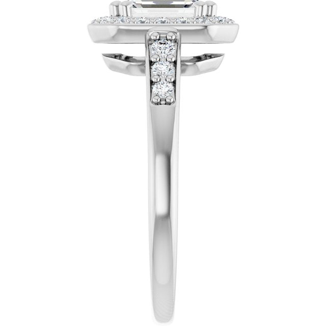 Halo-Style Engagement Ring