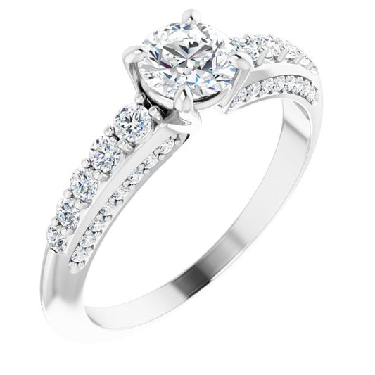 Accented Engagement Ring