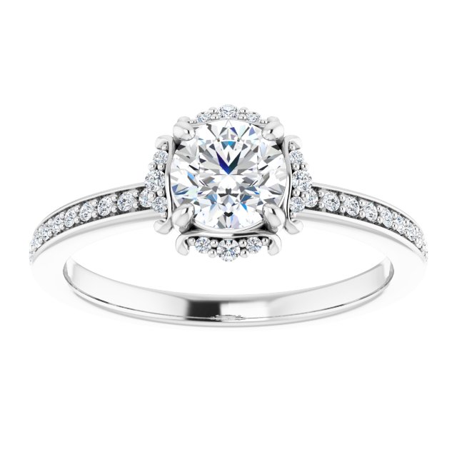 Halo-Style Engagement Ring