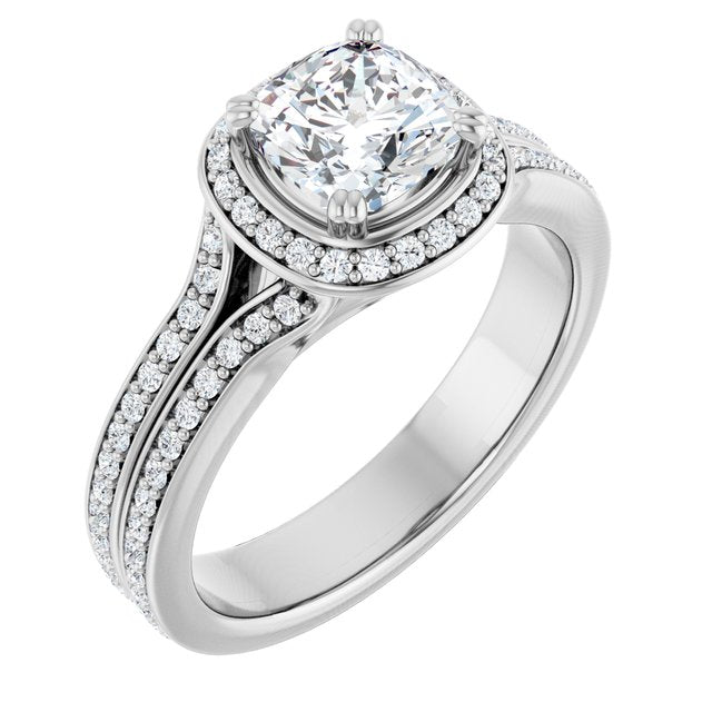 Halo-Style Engagement Ring