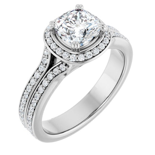 Halo-Style Engagement Ring