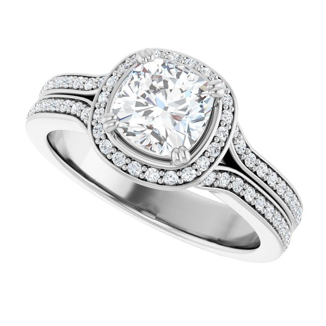 Halo-Style Engagement Ring