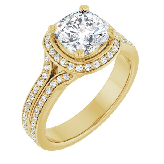 Halo-Style Engagement Ring