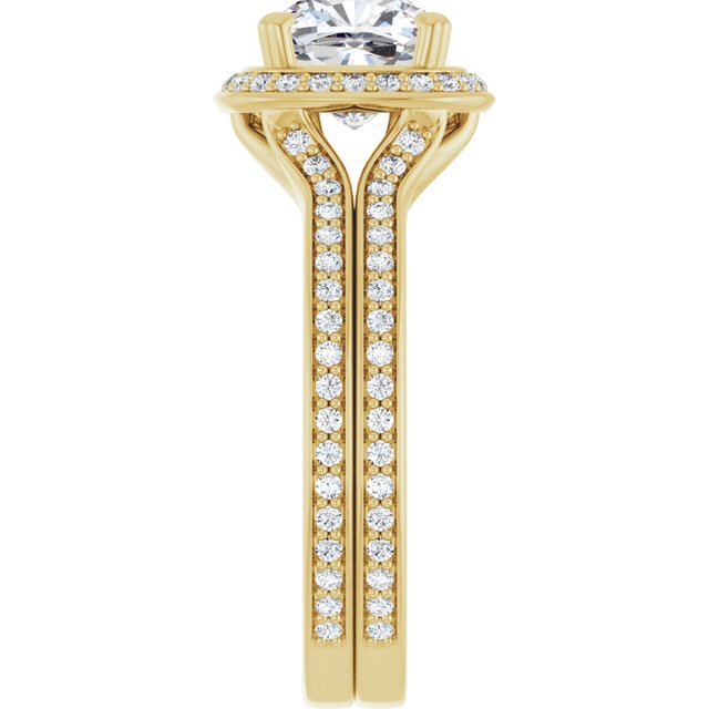 Halo-Style Engagement Ring