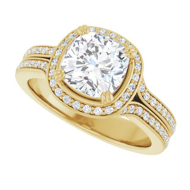 Halo-Style Engagement Ring