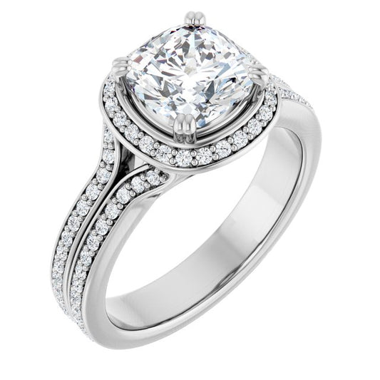 Halo-Style Engagement Ring